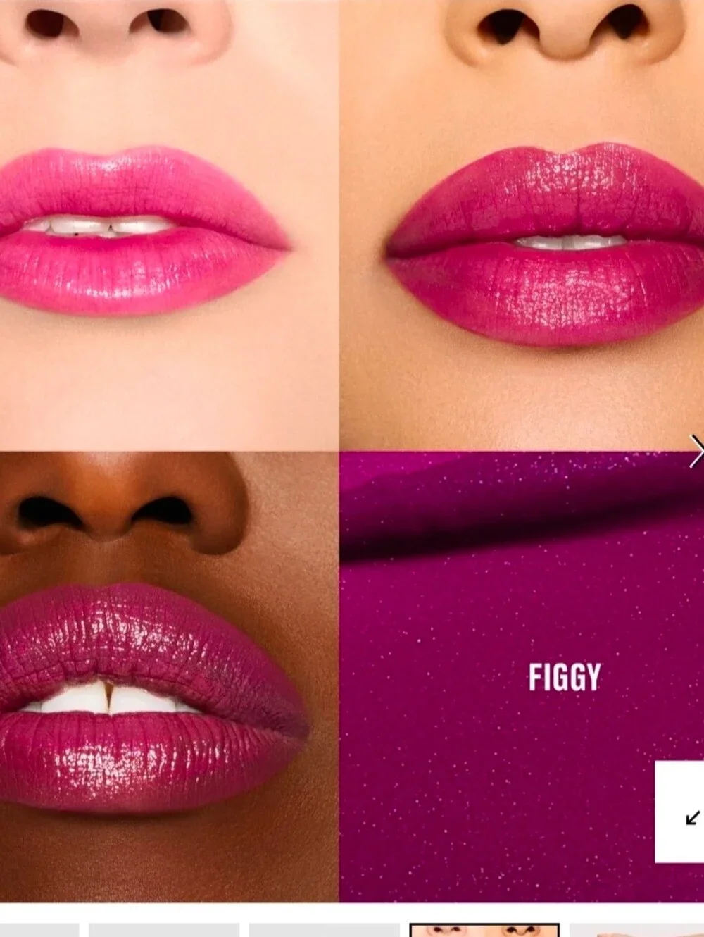 MAC LUSTREGLASS SHEER-SHINE LIPSTICK FIGGY/Deep Vibrant Purple. 💕NEW💕